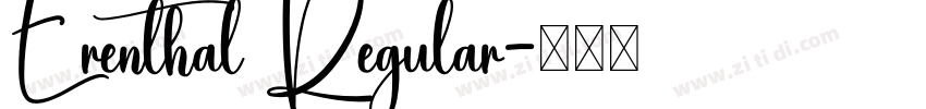 Erenthal Regular字体转换